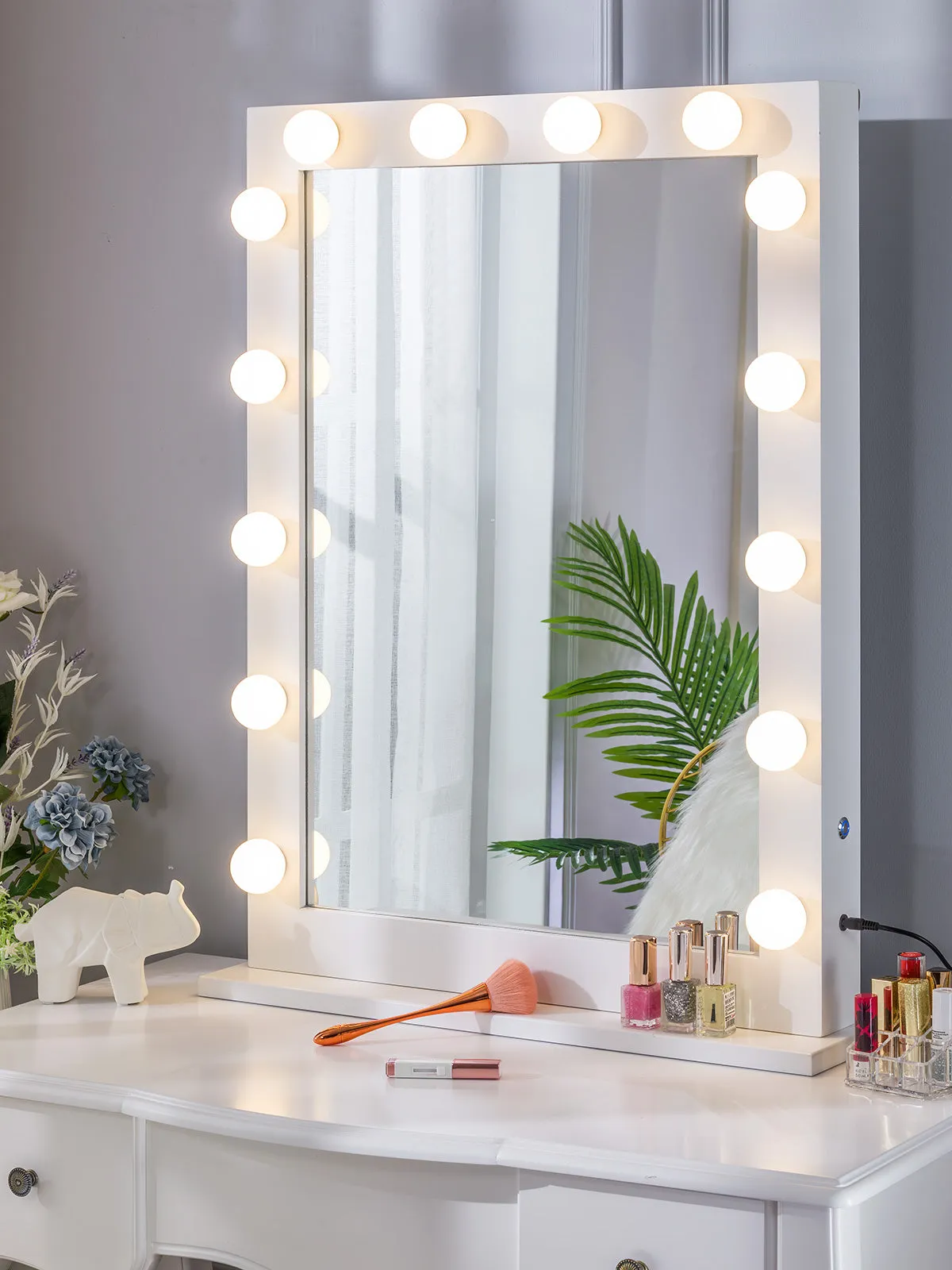 Max1 Pro Large Hollywood LED Vanity Mirror - White